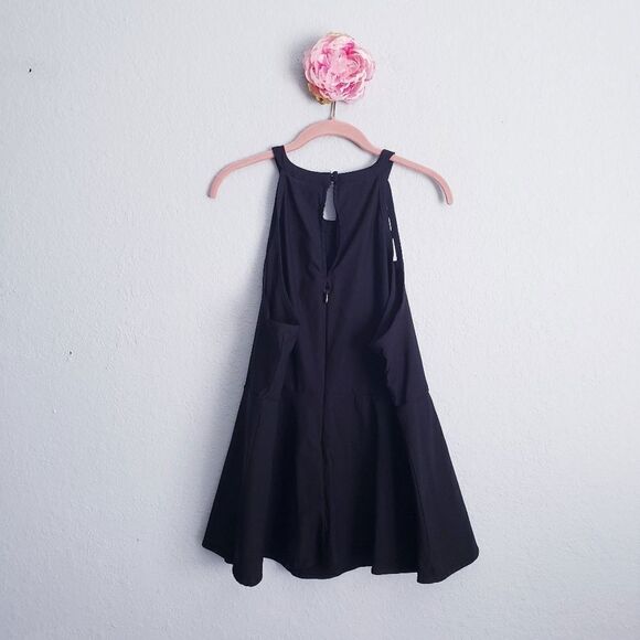 Torrid Black Bengaline High Neck Strappy Cage Front Top - Picture 8 of 8